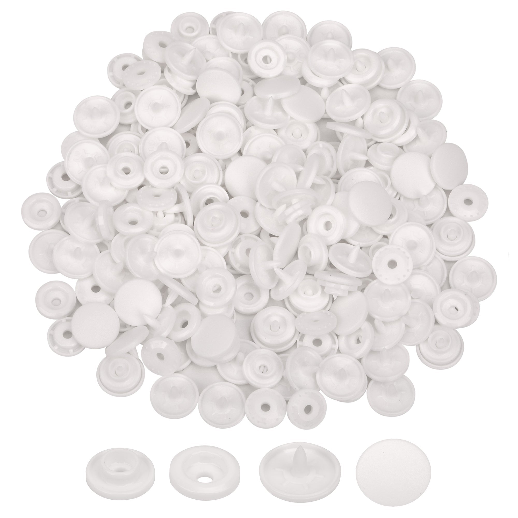 Genuine Kam Snap Buttons Black & White