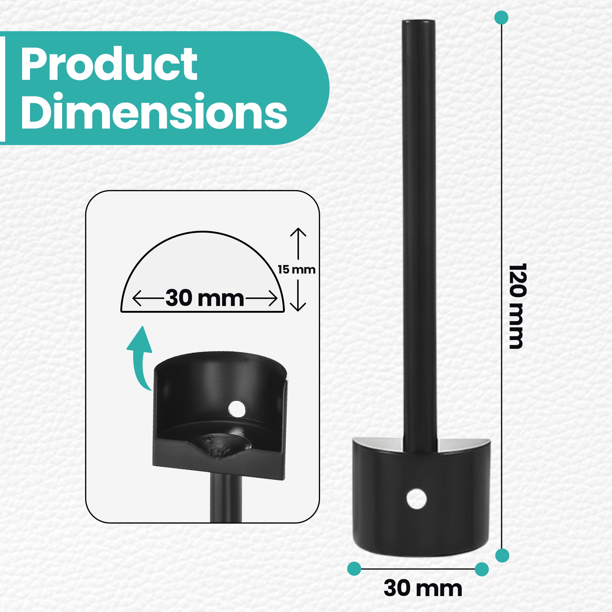 Half-Round Leather Punch Tool (15mm - 45mm)