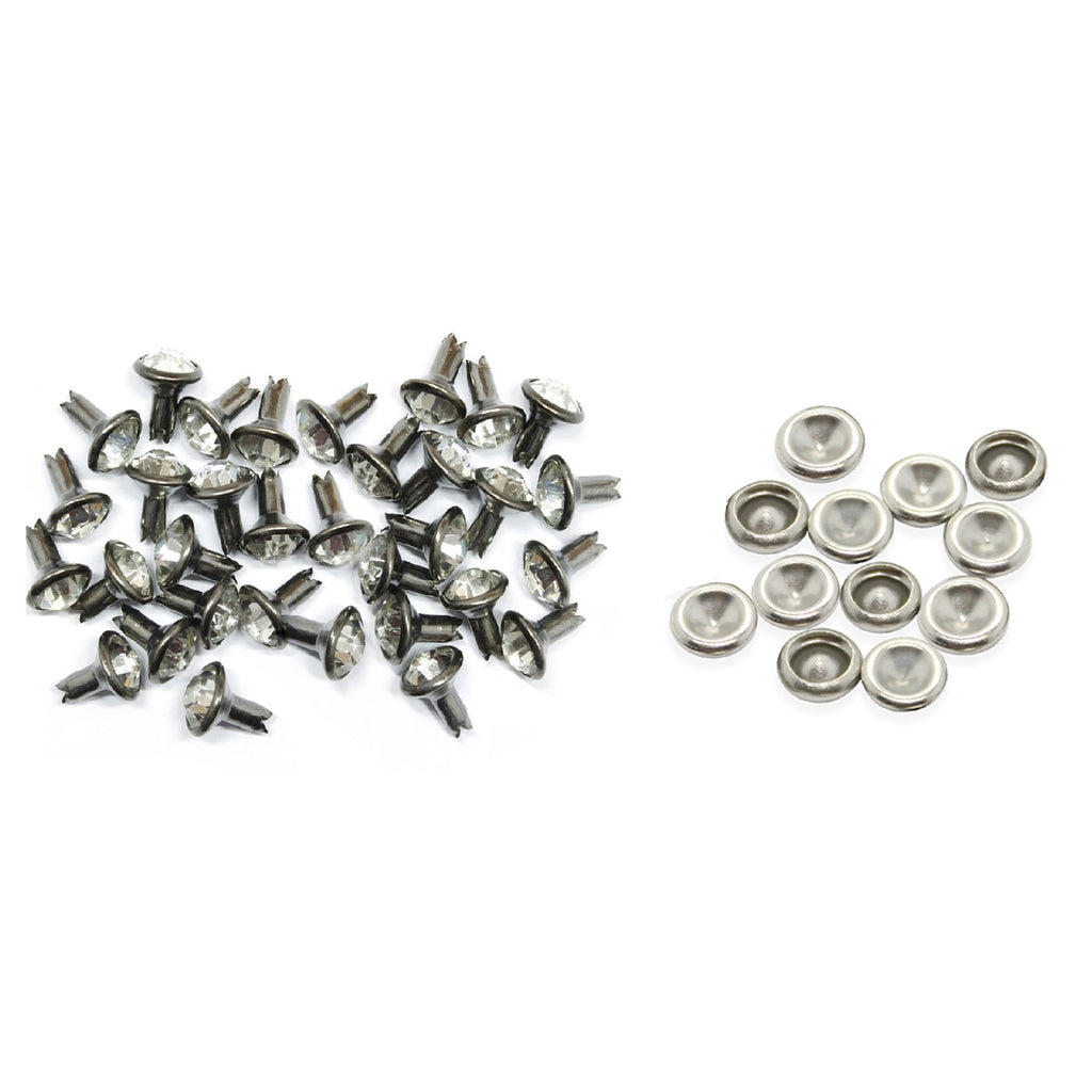 8mm Diamante Rivets (Pack of 10)