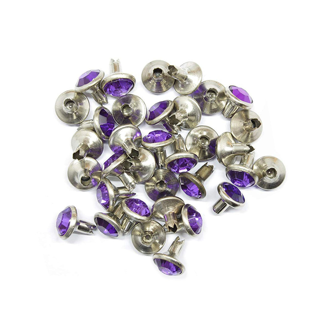 8mm Diamante Rivets (Pack of 10)