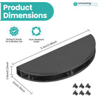 Half-Moon Magnetic Edge Clasp Plates - Pack of 2