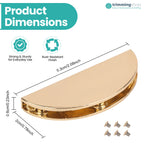 Half-Moon Magnetic Edge Clasp Plates - Pack of 2