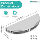 Half-Moon Magnetic Edge Clasp Plates - Pack of 2