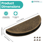 Half-Moon Magnetic Edge Clasp Plates - Pack of 2