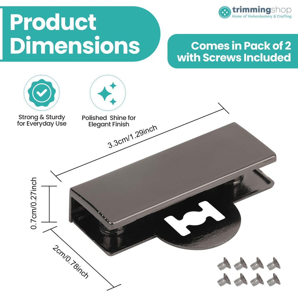 Rectangular Magnetic Edge Plate Covers (Set of 2)