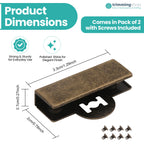 Rectangular Magnetic Edge Plate Covers - Set of 2