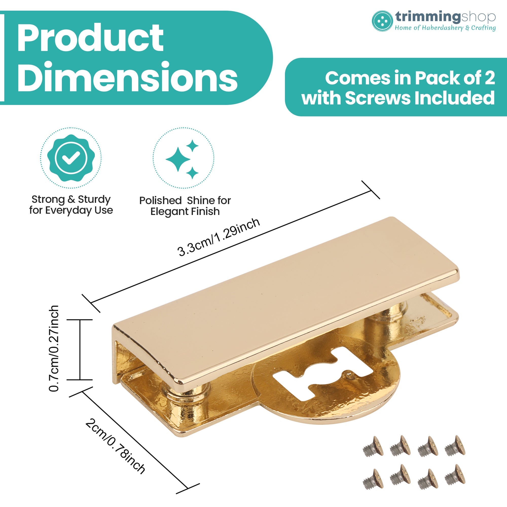 Rectangular Magnetic Edge Plate Covers - Set of 2