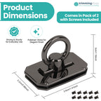 Rectangular Magnetic Plate Covers with D-Ring Handles  (Set of 2)