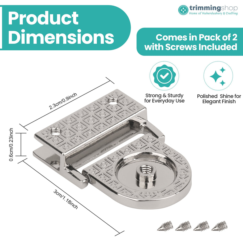 Rectangular Edge Lock Plates (Set of 2)