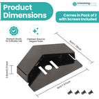 Triangular Magnetic Edge Lock Plates (Set of 2)