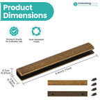 Rectangular Bag Edge Plate with Screws - Set of 2