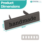 Handmade Metal Labels For Bags– 3.5cm x 1cm (Pack of 5)