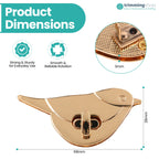 Bird-Shaped Twist Turn Bag Lock