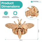 Bee-Shaped Twist Turn Lock for Bags