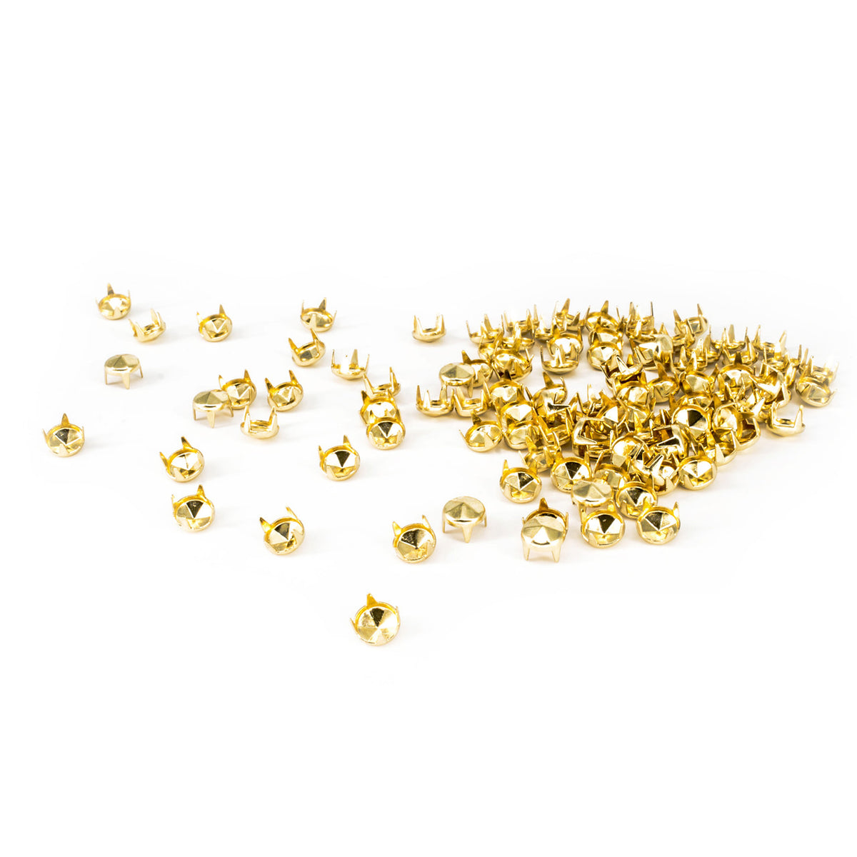 5mm Diamond Cut Studs with Prongs - Pack of 100