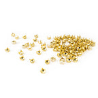 5mm Round Head Punk Spike Studs with 4 Nail Prong - (Pack of 100)