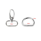 Metal Snap Hook & D Ring Pack (Pack of 20)