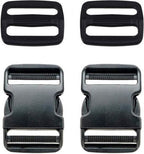 25mm Plastic Side Release Adjustable Buckle & Triglide Slides (Pack of 2)