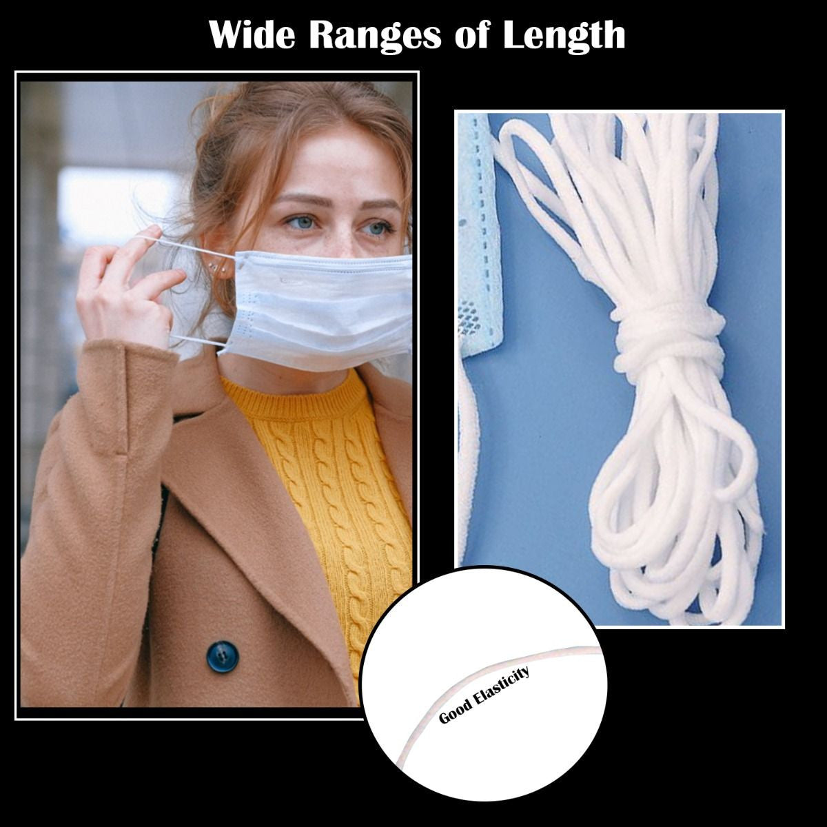 3mm Round Soft Elastic Cord