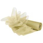 25m x 29cm Organza Sheer Roll - Ivory