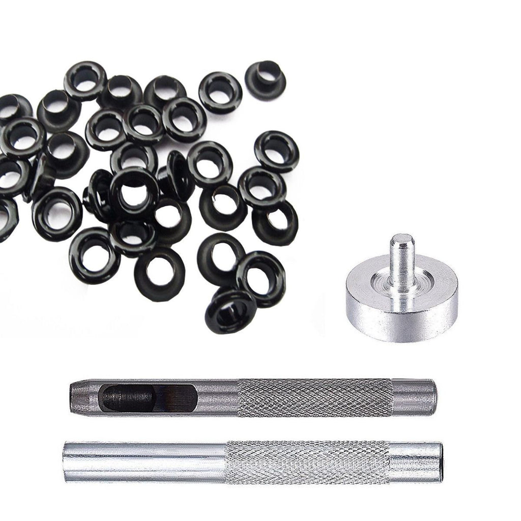 5mm Double Sided Brass Eyelets with with 3-Part Fixing Hand Tool