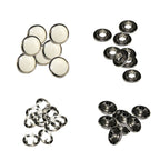 9.5mm Pearl White Cap Snap Poppers