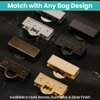 Rectangular Magnetic Edge Plate Covers - Bronze, Gold, Gunmetal, Silver