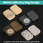 Rectangular Edge Buckle Plates - Bronze, Gold, Gunmetal, Silver