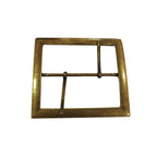 Brass Large Rectangle Belt Buckle