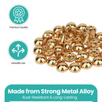 Half Round Bag Feet Rivets – Metal Dome Studs 25pc