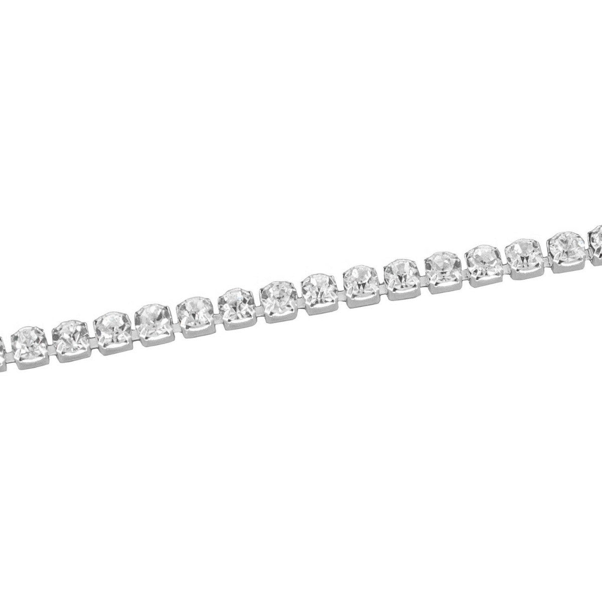 Trim with Silver Square Diamantes