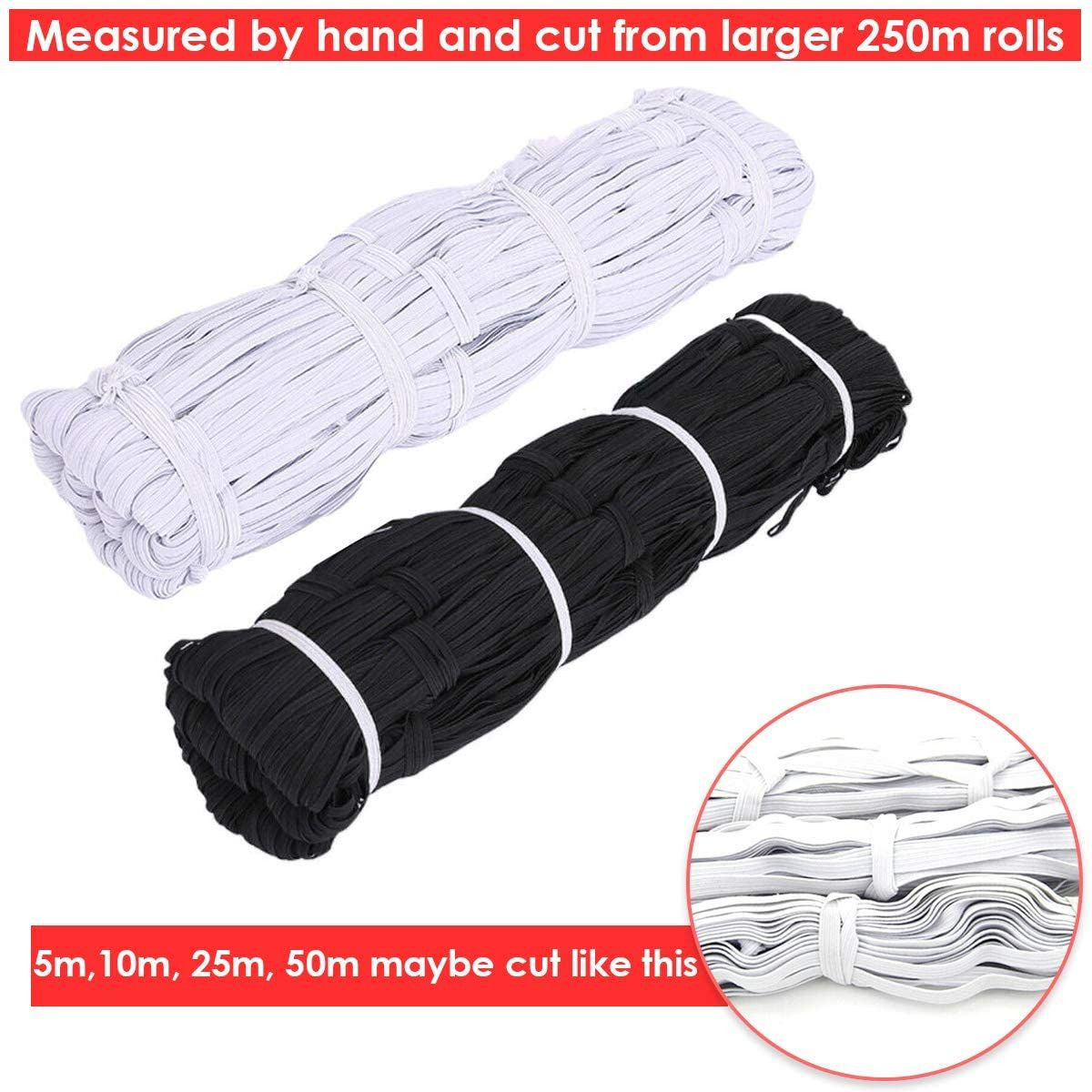 6mm Flat Elastic Cord