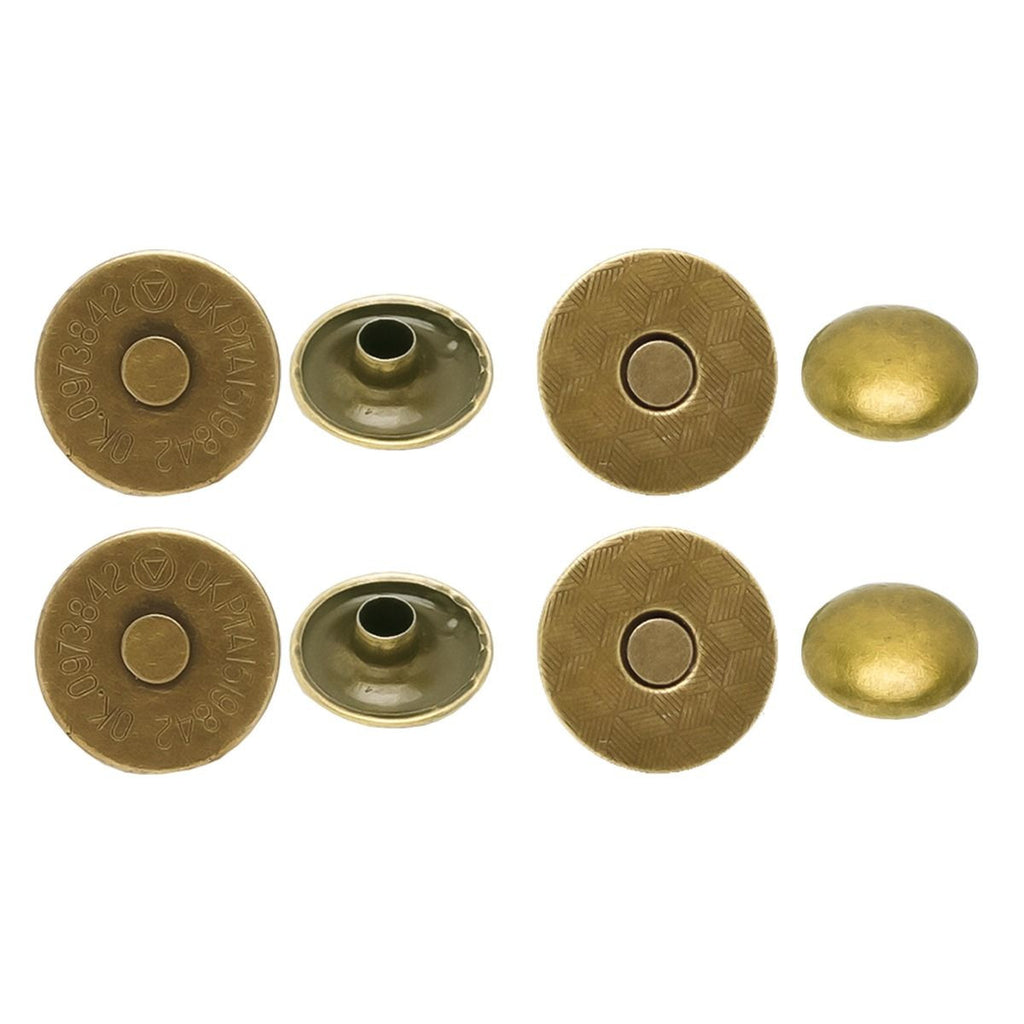Magnetic Clasp Snap Fastener Button Double Rivet Closures