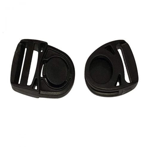 25mm Plastic Side Release Buckles & Triglide Sliders (Pack of 2)