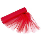 29cm Organza Snow Sheer Rolls Bundle - Red (Pack of 5 x 25m Rolls)
