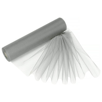 29cm Organza Snow Sheer Rolls Bundle - Silver (Pack of 5 x 25m Rolls)