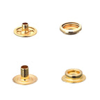 4-Part Brass Press Studs - Large