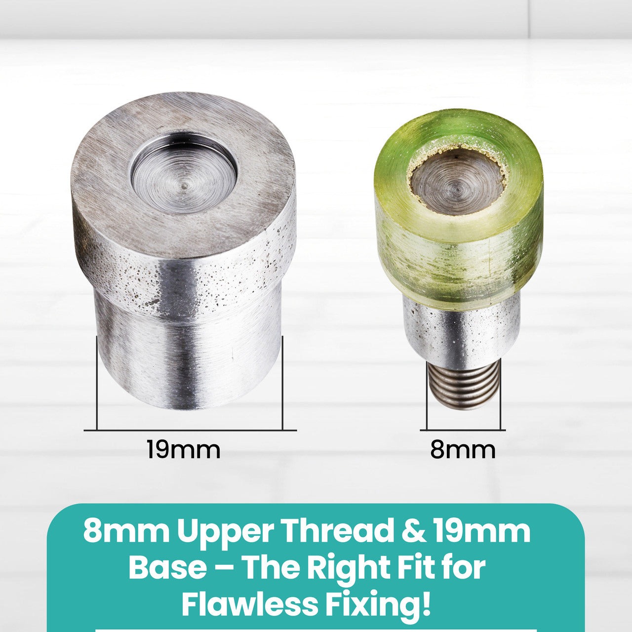 Double Cap Tubular Rivets Die Tool Set for Green Machine Hand Press