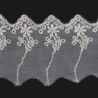 60mm Ivory Flower Pattern Embroidery Lace