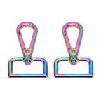 25mm Rainbow Lobster Swivel Clasp (Pack of 2)