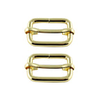 Non-Welded Metal Triglide Slider Buckles (Pack of 2)