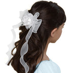 20m Organza Woven Edge Ribbon - Pale Gold