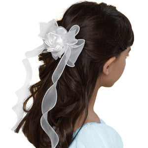 20m Organza Woven Edge Ribbon - Tarrid Orange