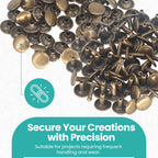 Double Cap Tubular Rivets with Fixing Hand Tool - (Pack of 100)