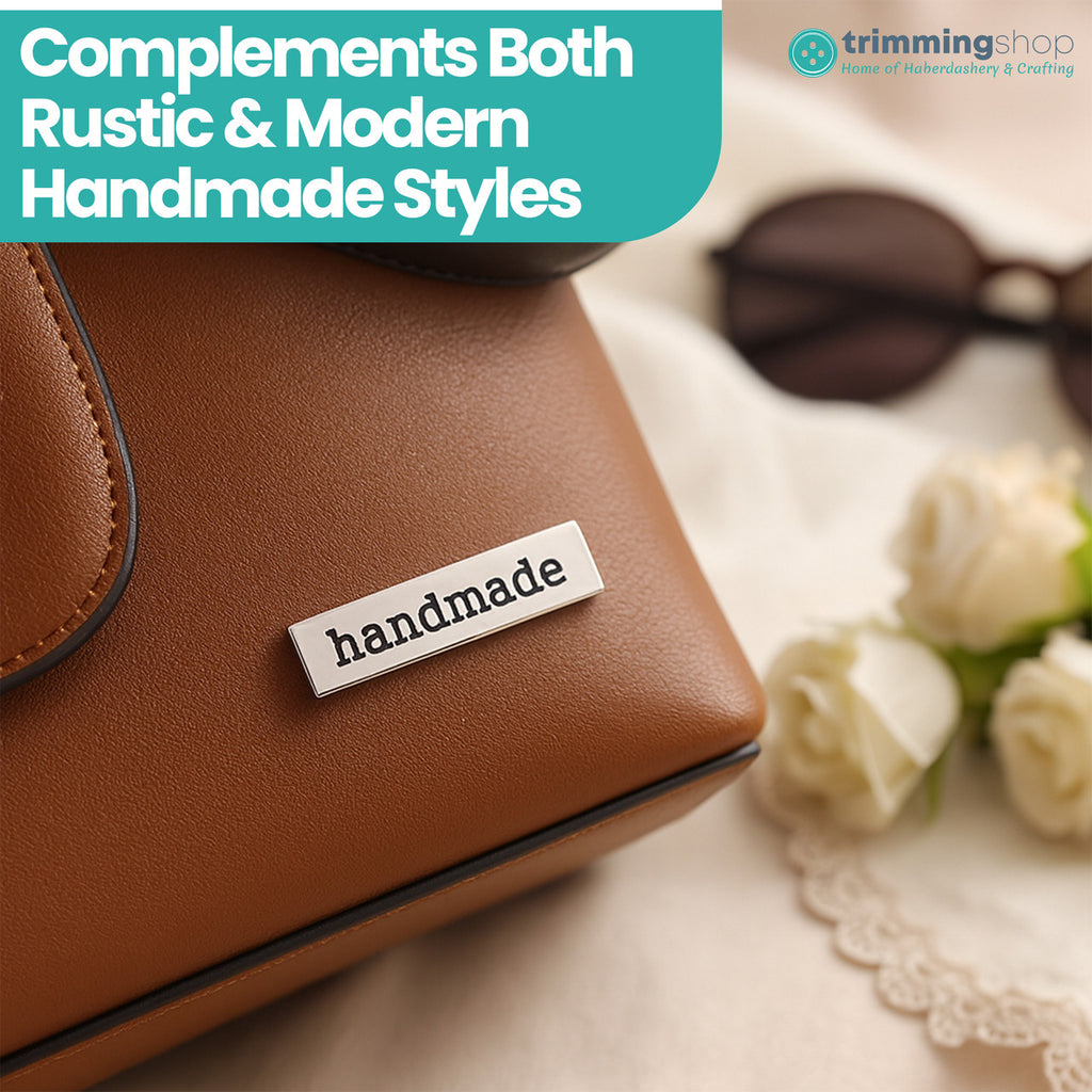 Handmade Metal Labels – 3.5cm x 1cm (Pack of 5)