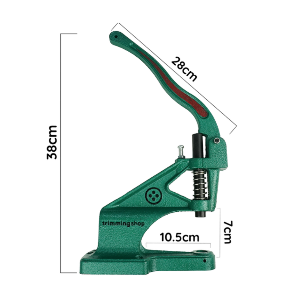 The Green Machine Hand Press® with Eyelet Setting and Hole Punching Die Sets