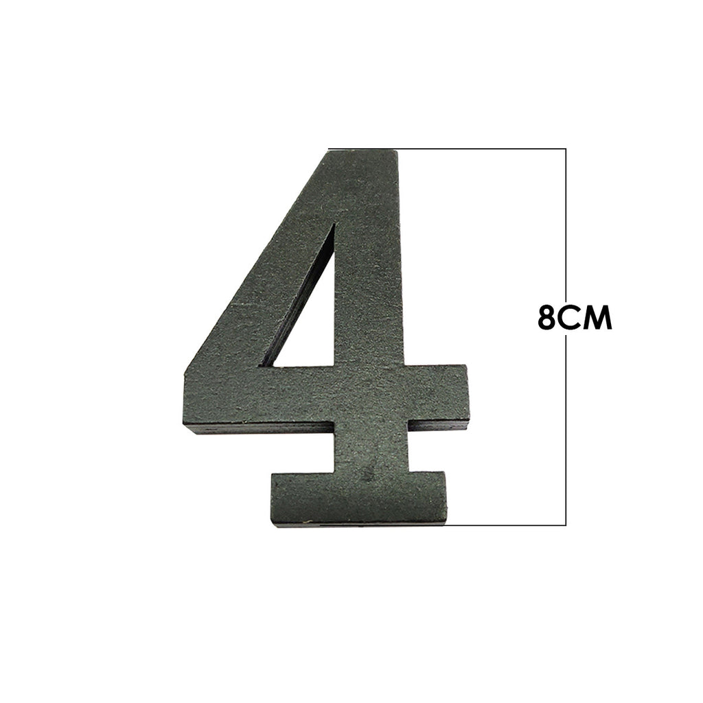 Large Wooden Flat Bottom Number