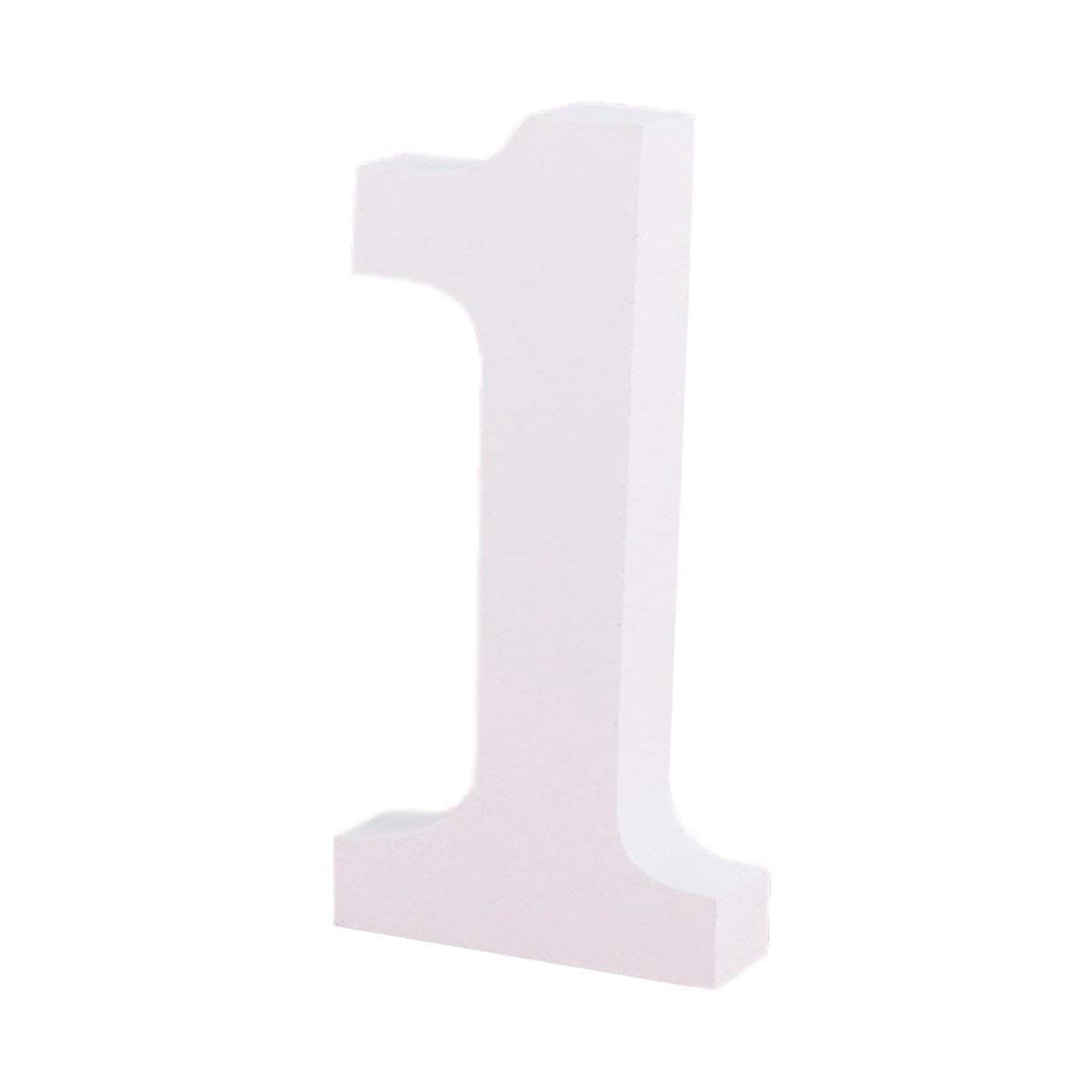 Large Wooden Flat Bottom Number
