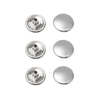 15mm Silver Press Stud Caps - Large (Pack of 1)