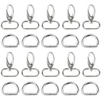 Metal Snap Hook & D Ring Pack (Pack of 20)